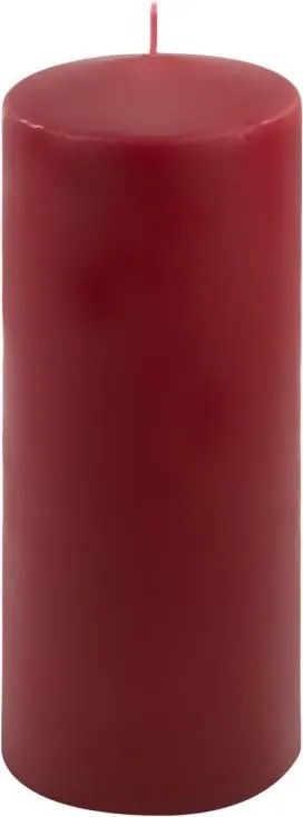 Gyertyakészlet 25 cm Ø 10 cm  4 db bordó