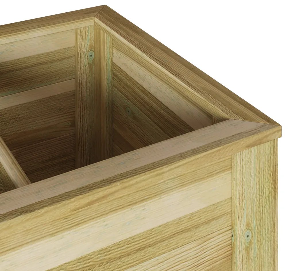 Kert Növényállvány 85x46x94 cm Kezelőtt Fa Fenyő
