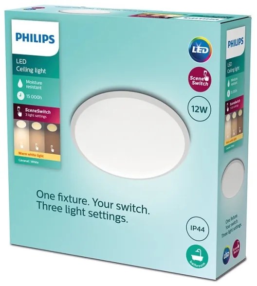 Philips - LED Dimmelhető fürdőszobai lámpa SCENE SWITCH LED/12W/230V IP44