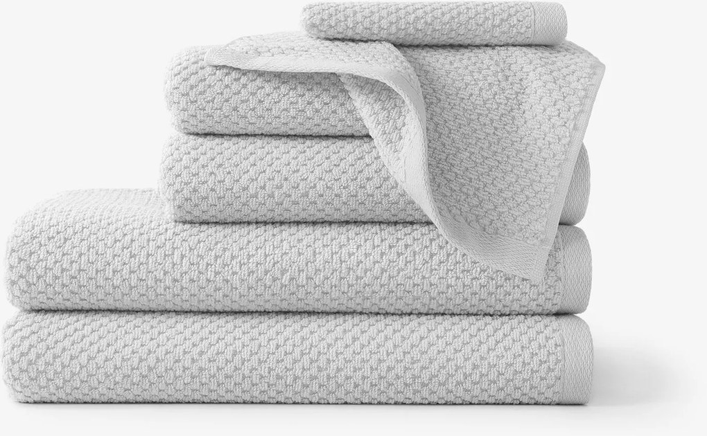 Goldea pamut frotír törölköző / fürdőlepedő micro pure - világosszürke 70 x 140 cm