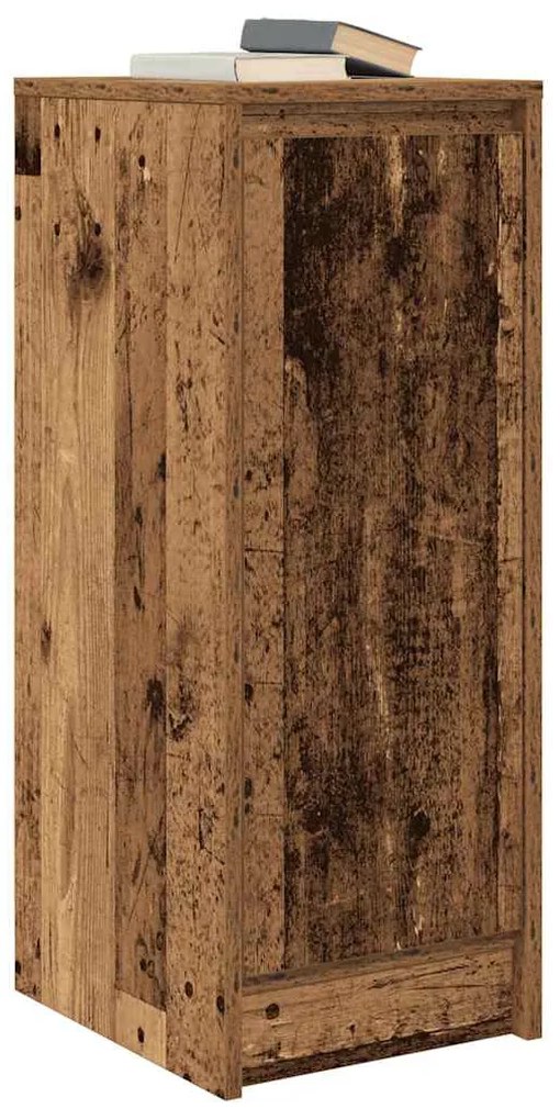 antik fa színű szerelt fa tálalószekrény 29,5x34x76 cm