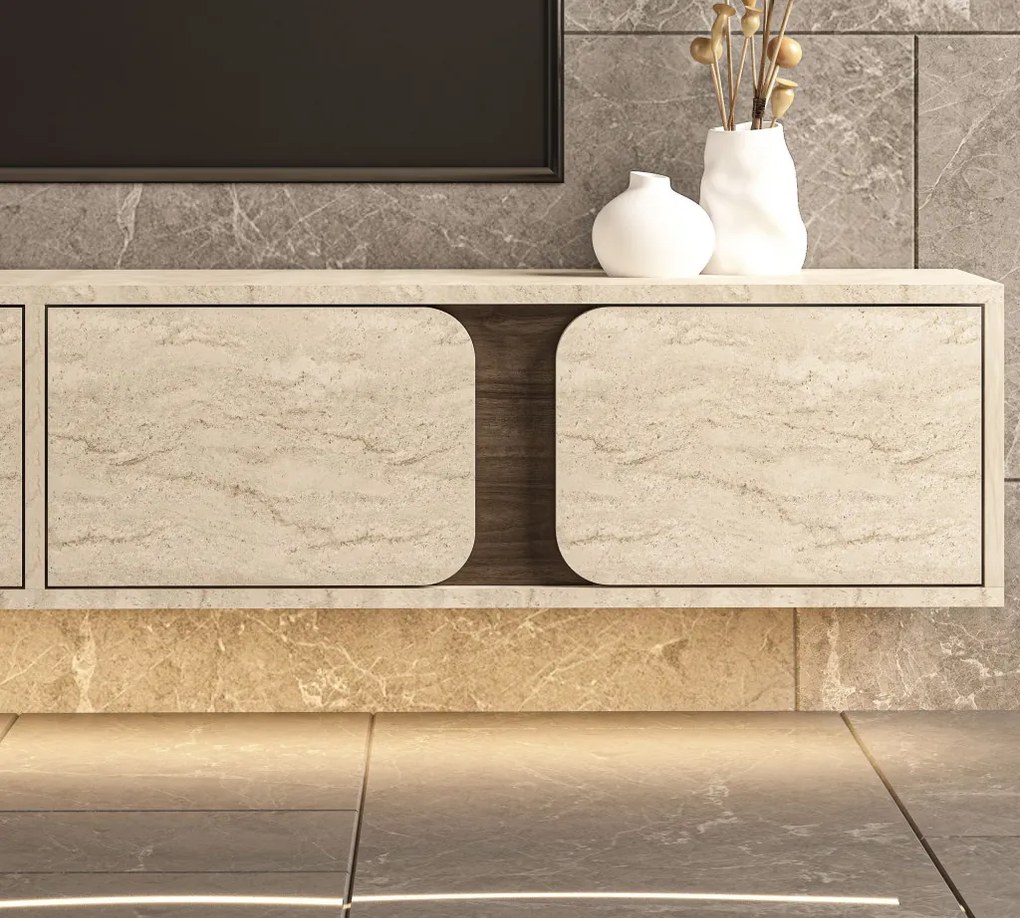 Helen - Travertine, Walnut