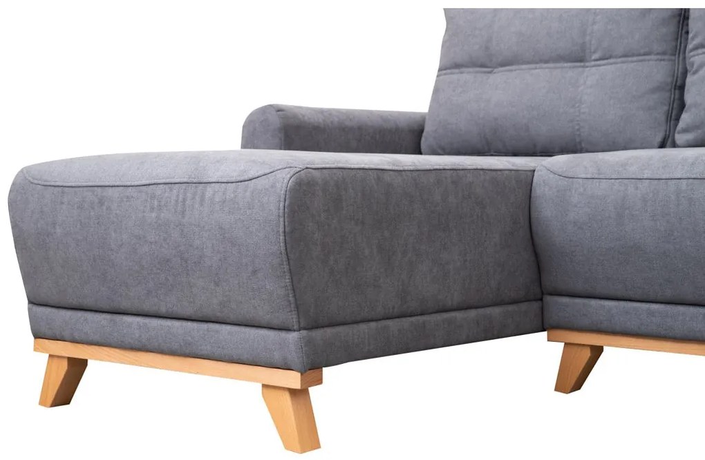 AKCIÓ világosszürke sarok ülőgarnitúra ORANGE, kétoldalas II. osztály