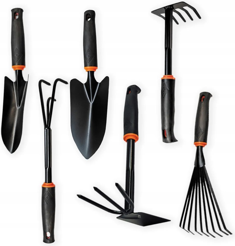 Kerti szerszám készlet 2x spatula 2x gereblye kapa karom Polax