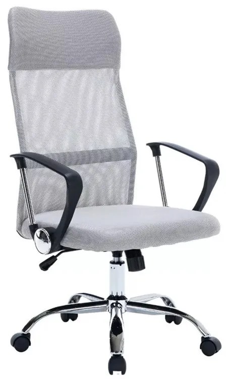 BeComfort OC05 ergonómikus modern irodai szék forgószék karfa gerinctámasz szürke