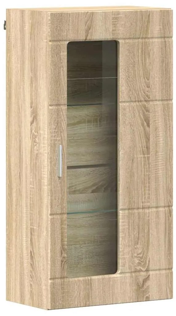Fali szekrény polcokkal sonoma tölgy 55 x 29 x 100 cm Faanyag