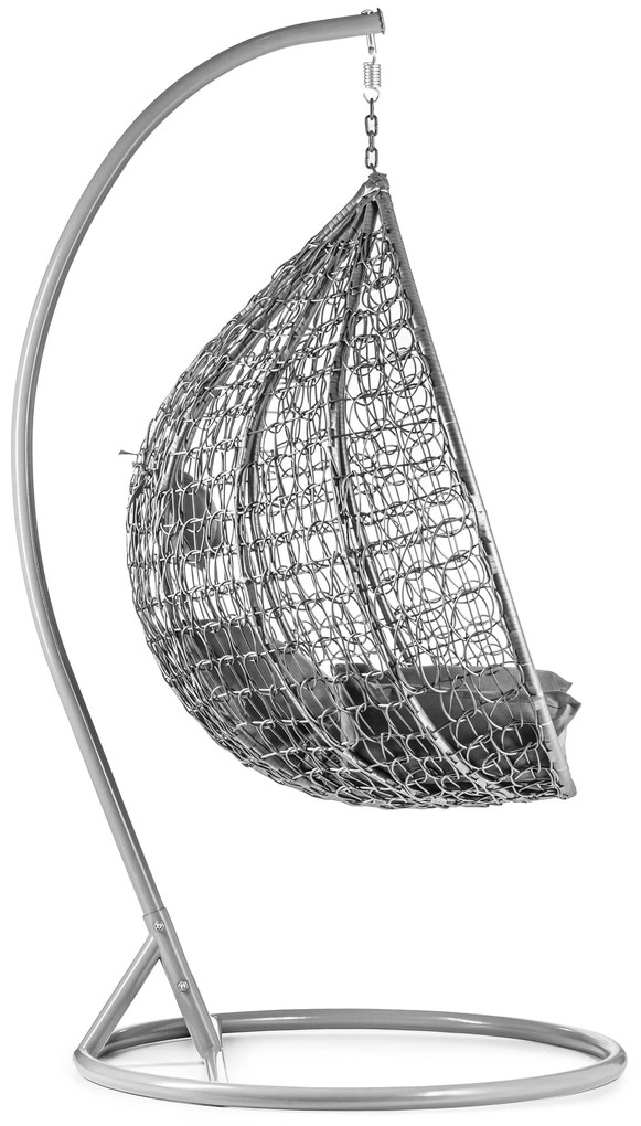 Szürke függőszék KOKON állvánnyal