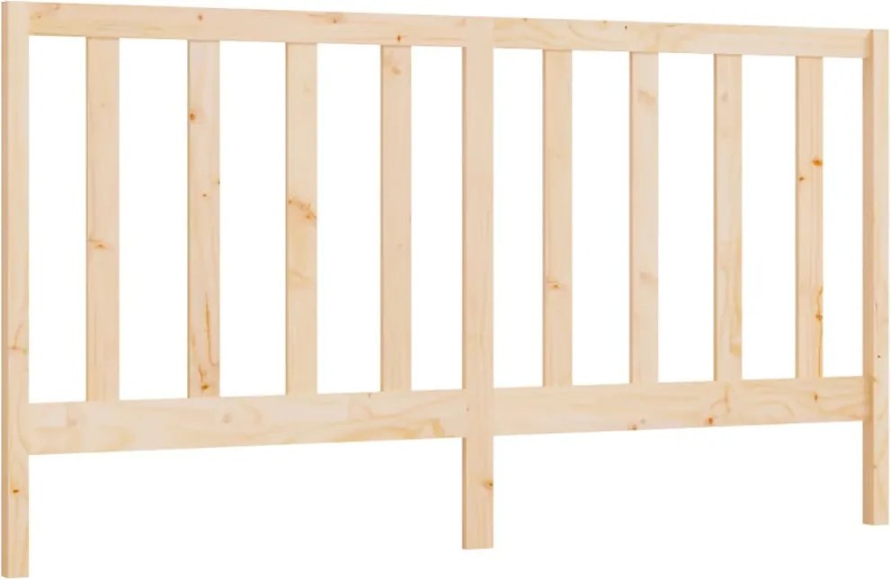 vidaXL tömör fenyőfa ágyfejtámla 206 x 4 x 100 cm