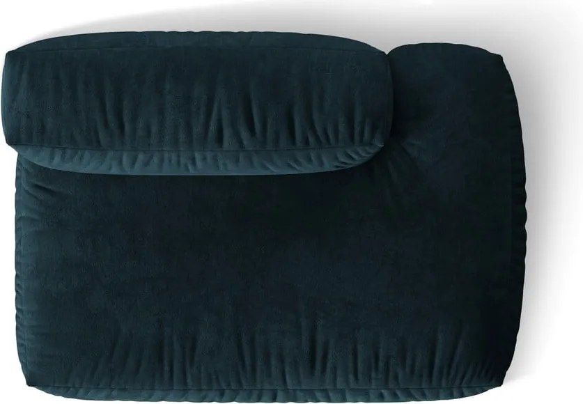 Sötétkék bársony kanapé modul (jobb oldali) Martina – Micadoni