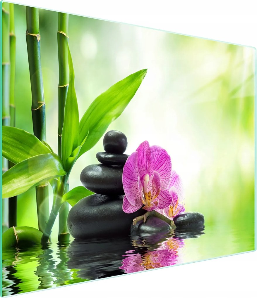 Üveg Vágódeszka 52x30 Orchidea Edzett Üveg