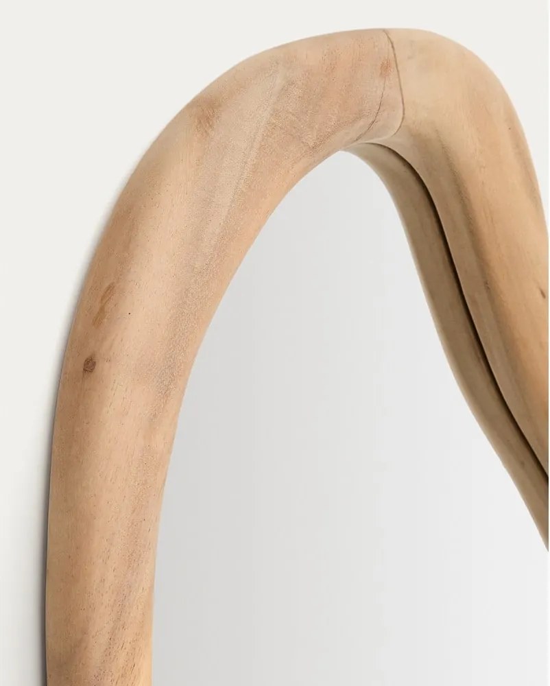 Fali tükör tömörfa kerettel 44x68 cm Selem – Kave Home