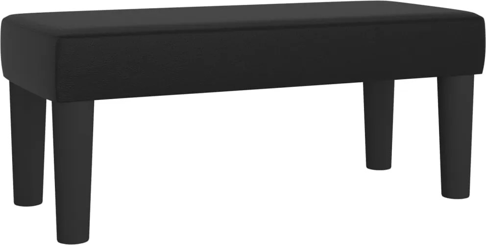vidaXL fekete műbőr pad 70 x 30 x 30 cm