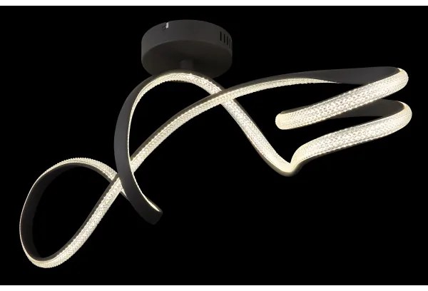 Globo 67341DS - LED Felületre szerelhető csillár SWIRL LED/30W/230V fekete