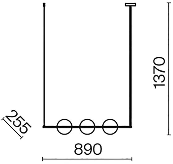 Maytoni MOD221PL-03N - Csillár rúdon ERICH 3xE14/40W/230V króm