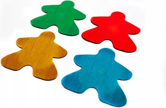 4 Db-os Poháralátét Szett Meeple Rpg