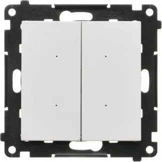 Kontakt-Simon Elektronikus csatlakozó dupla fehér matt TEW2.01/111