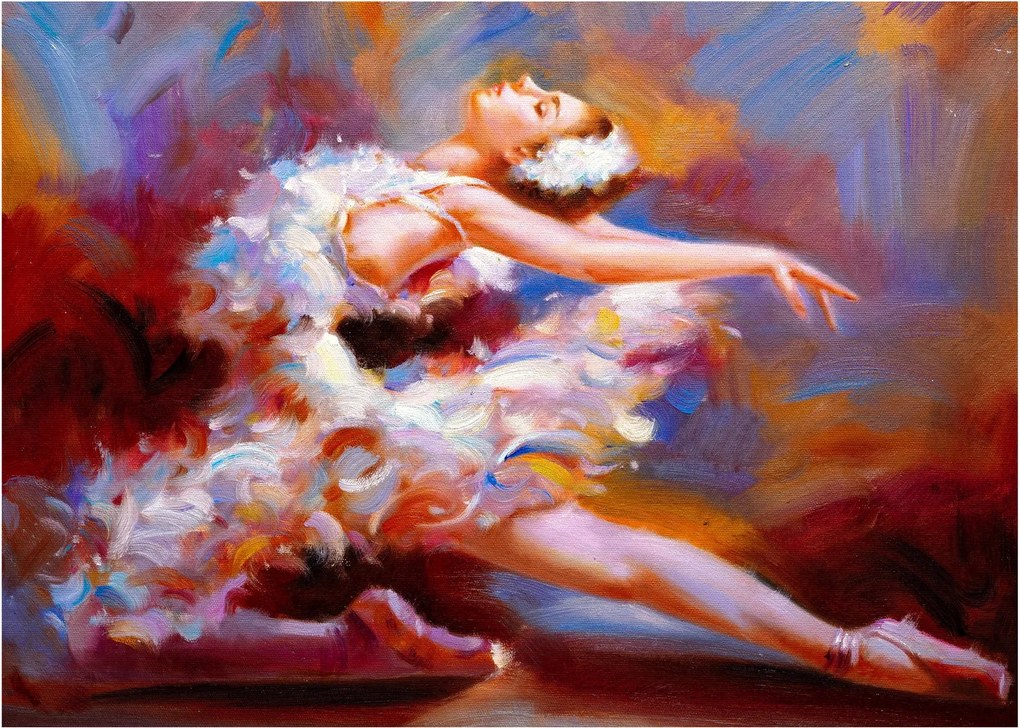 Kép - Balerina, festmény (70x50 cm)