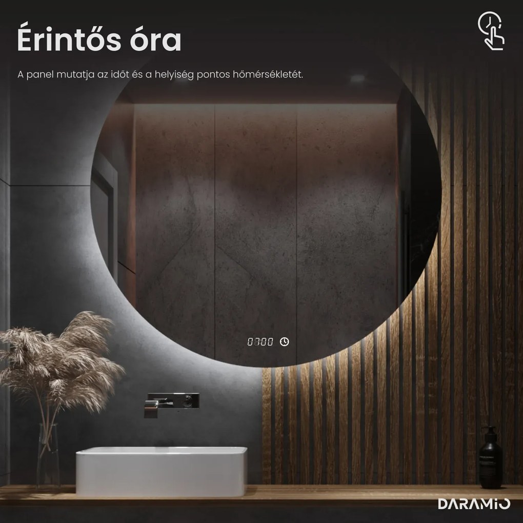 Atipikus tükör LED világítással G4