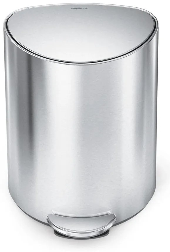 Simplehuman Pedálos szemetes 6 l, félkör alakú,matt rozsdamentes acél, műanyag