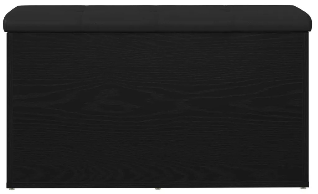 Tárolópad Fekete Tölgy 80x40x45 cm Mérnöki Fa