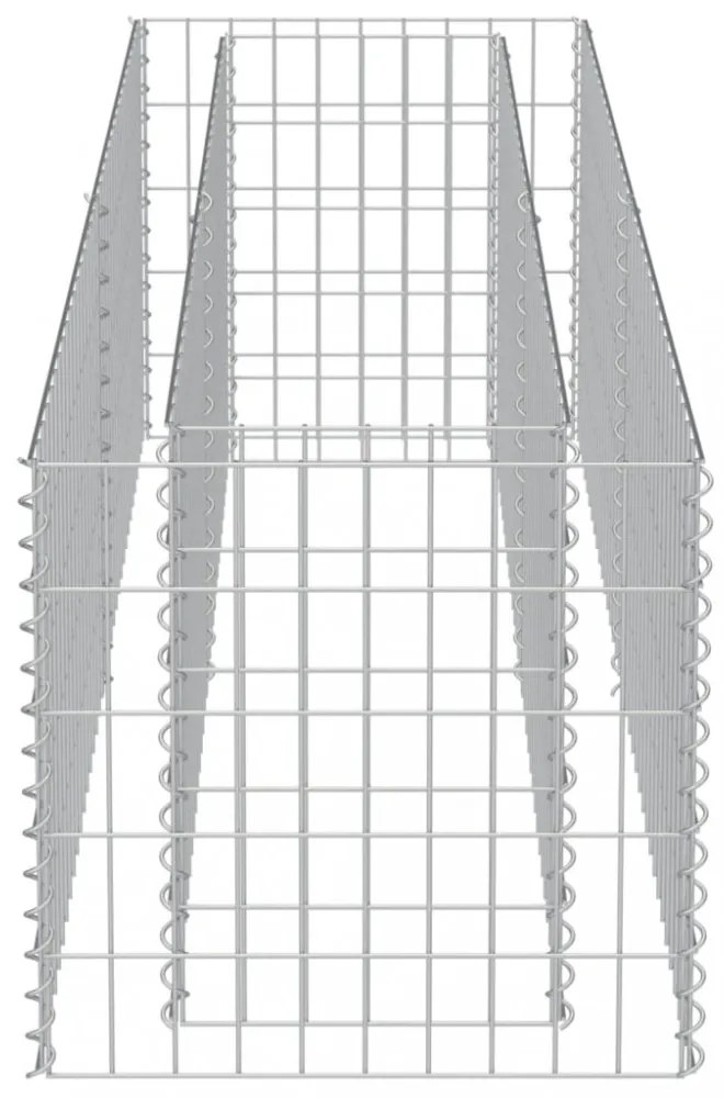 horganyzott acél gabion magaságyás 180 x 50 x 50 cm
