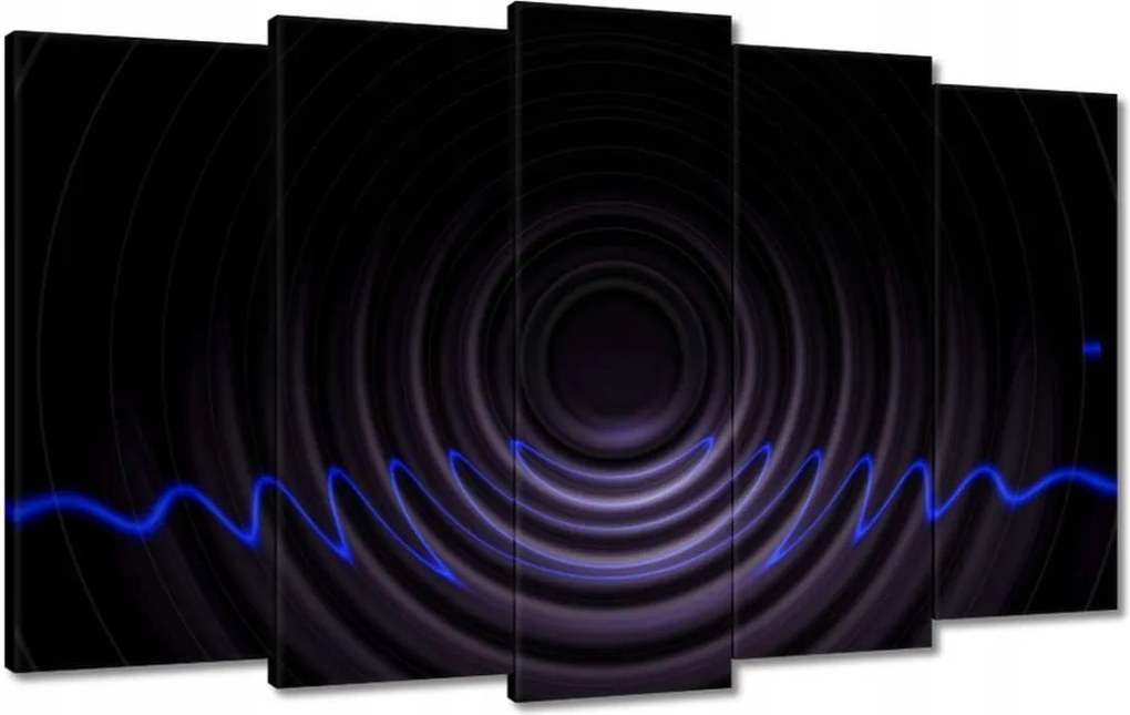 Festmények 100x60 Zenei hullámok