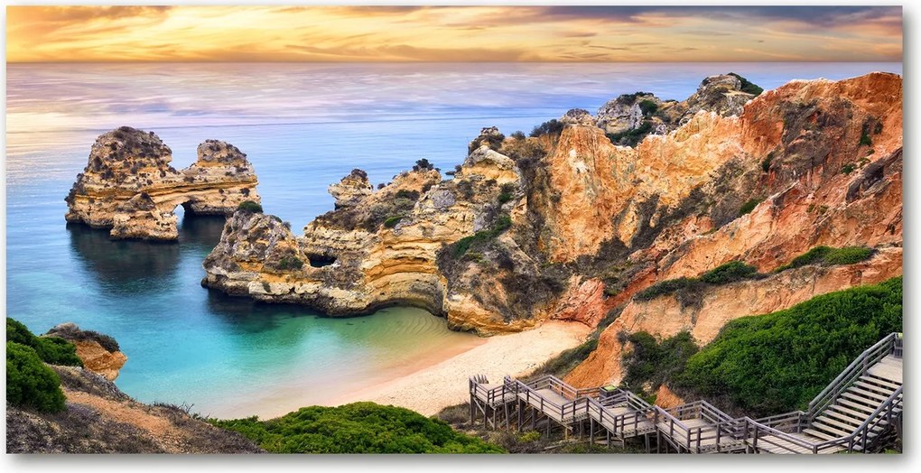 Fotó üvegkép Lagos Portugália 140x70