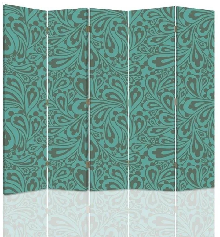 Gario Paraván Szépség türkizben Méret: 180 x 170 cm, Kivitelezés: Forgó paraván 360°