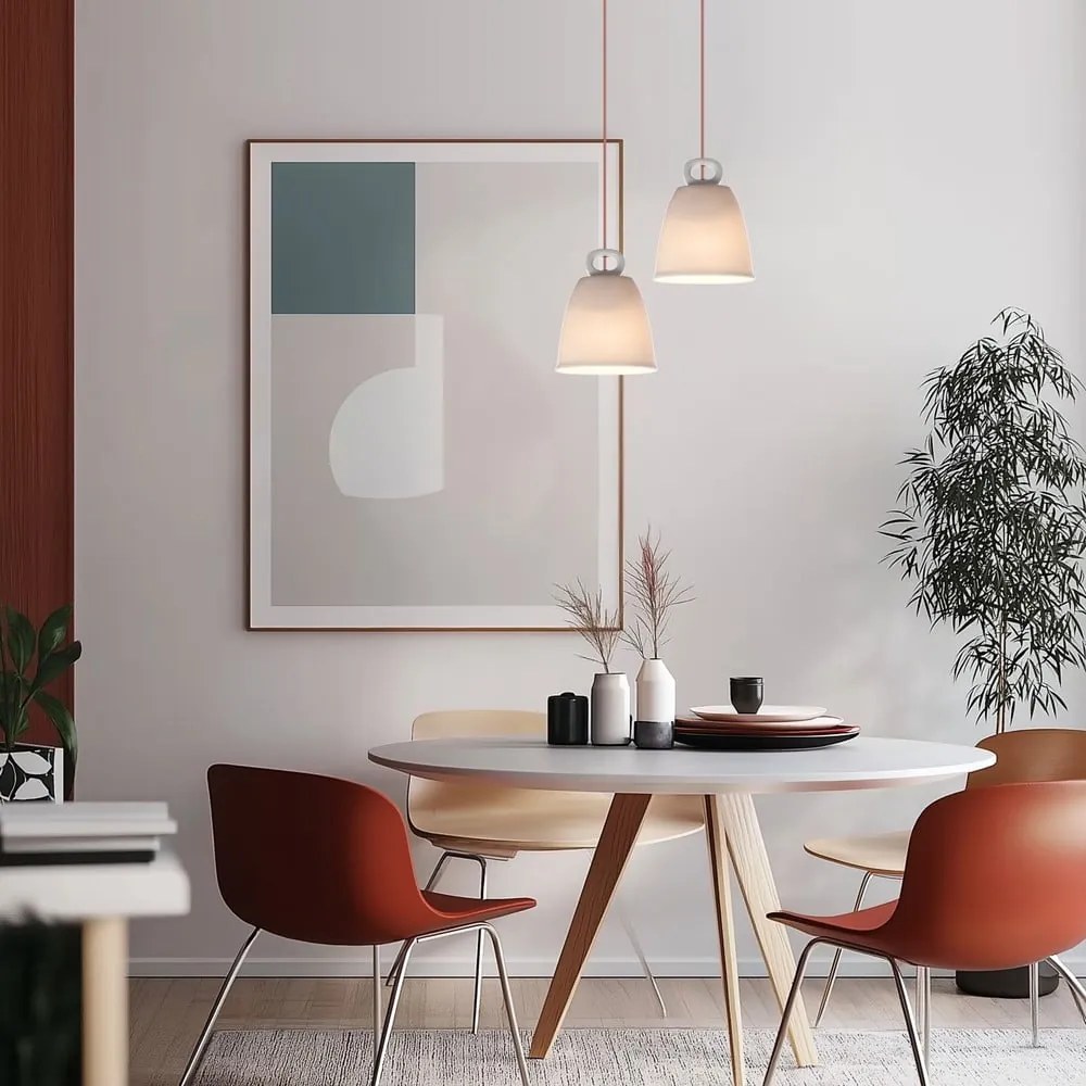 Fehér függőlámpa kerámia búrával Sewilla – Candellux Lighting