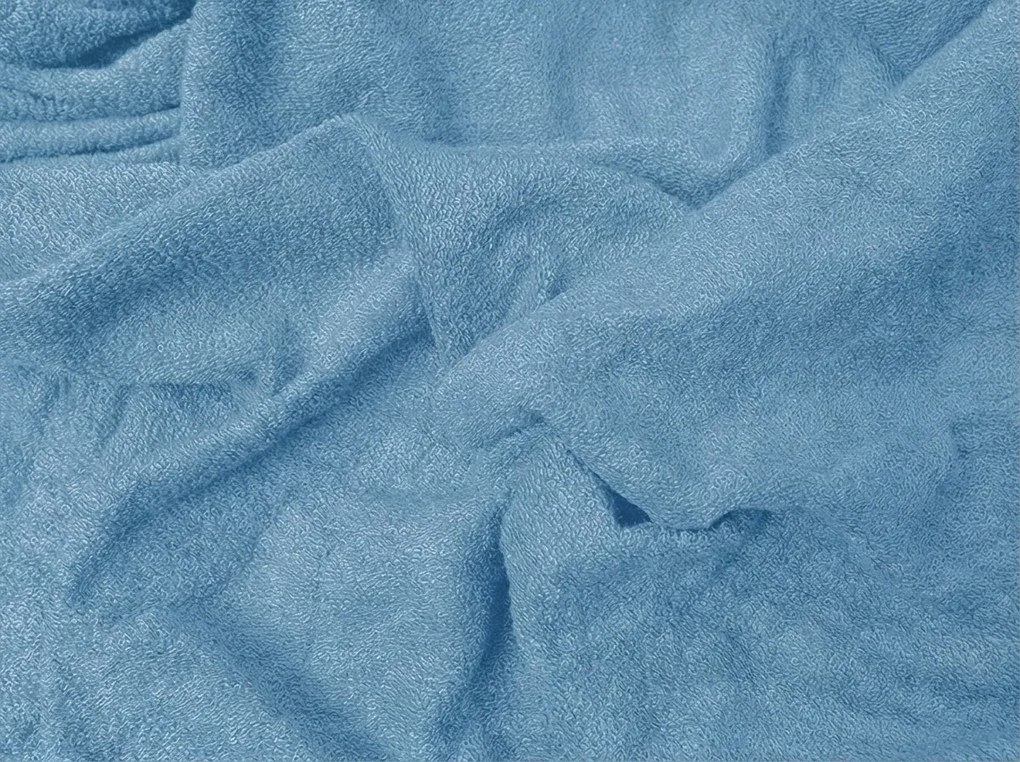 Frottír gumis lepedő EXCLUSIVE kék 90 x 200 cm