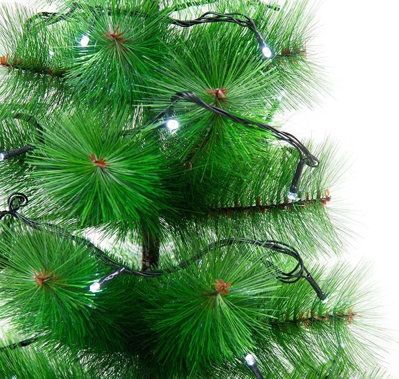 Karácsonyi fényfüzér - 100 LED - 10m - hideg fehér