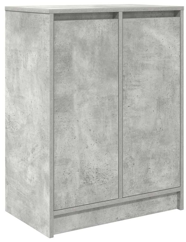 betonszürke szerelt fa cipőszekrény 57x34x76 cm