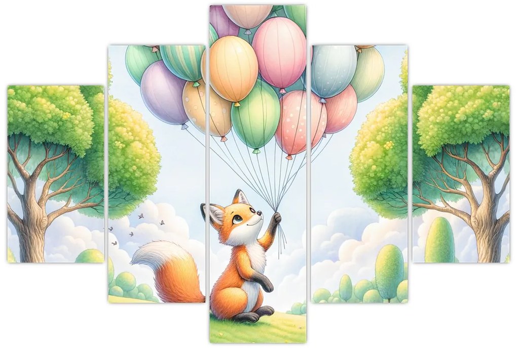 Kép – Boldog róka (150x105 cm)