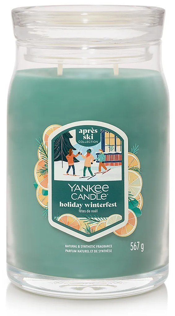 Yankee Candle Illatos gyertya, nagy Signature Holiday Winterfest, 567 g, L