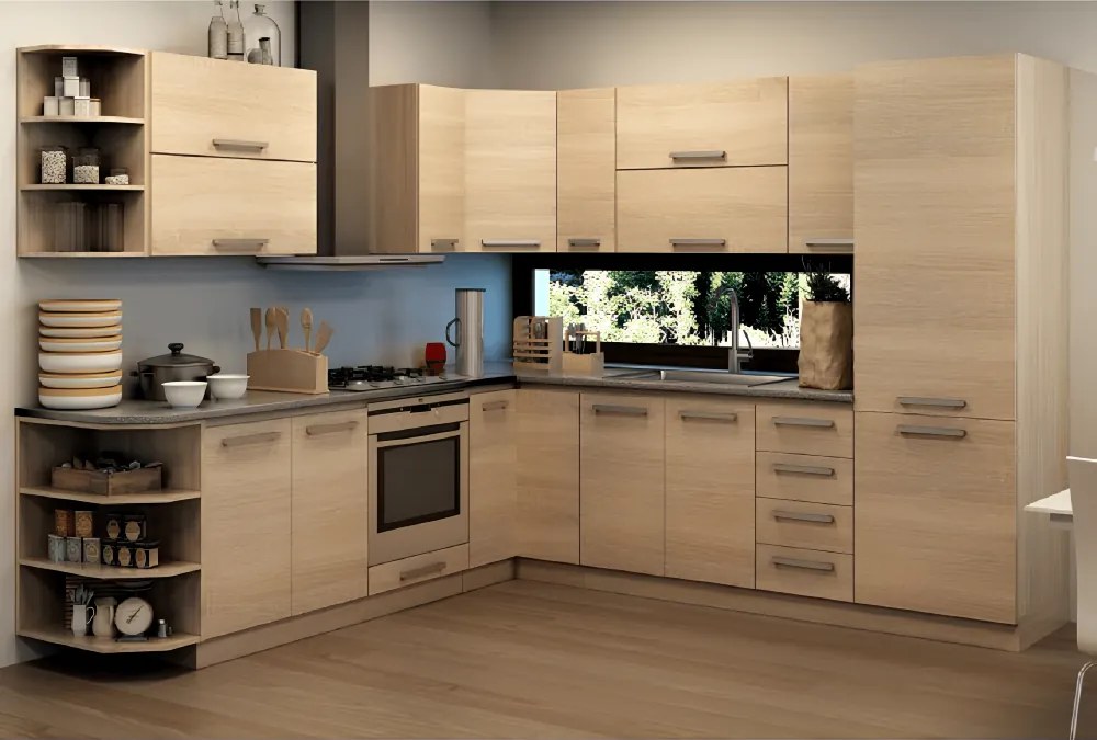 Munkalap, vastagság 3,8 cm, K203PE, antracit gránit