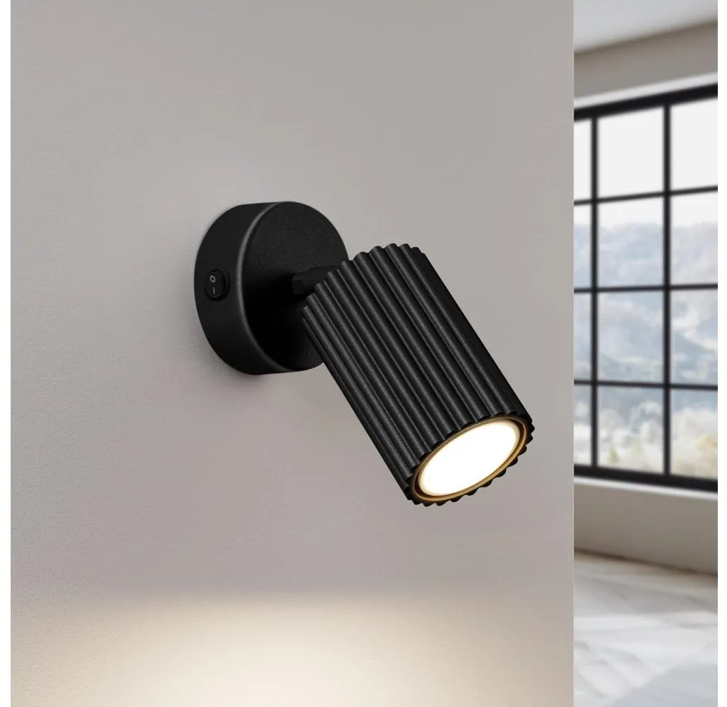 Brilagi - Fali spotlámpa CRESTO 1xGU10/10W/230V fekete