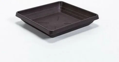 Plastia Lotos virágtartó alátét 60 x 60, csokoládé