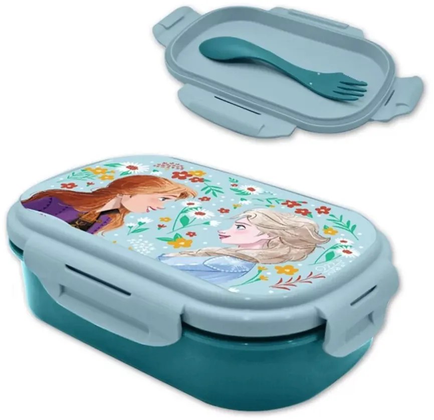 Disney Jégvarázs Enchanted szendvicsdoboz + evőeszköz szett