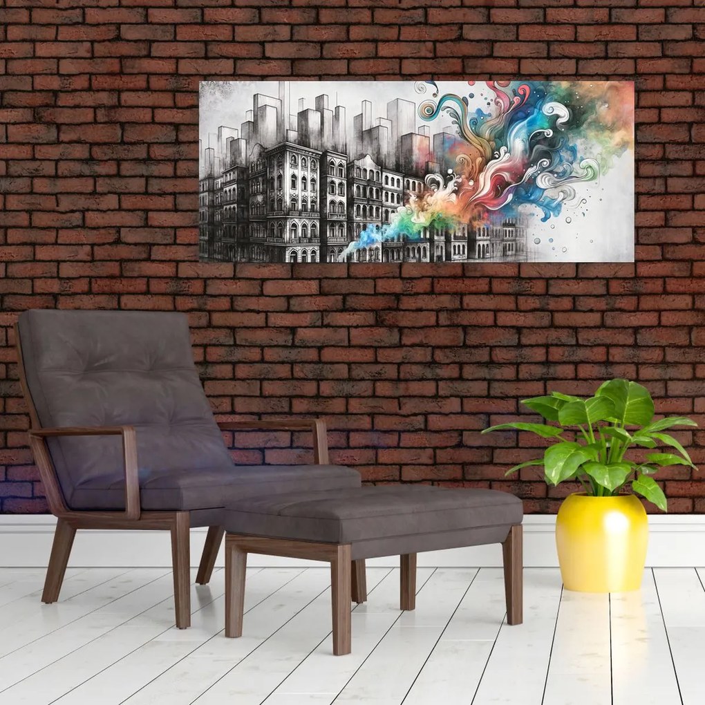 Kép - Ipari élet (120x50 cm)