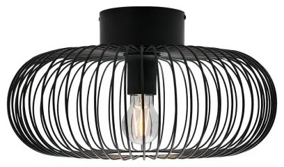 Nordlux - Mennyezeti lámpa BERONI 1xE27/60W/230V átm. 40,3 cm fekete