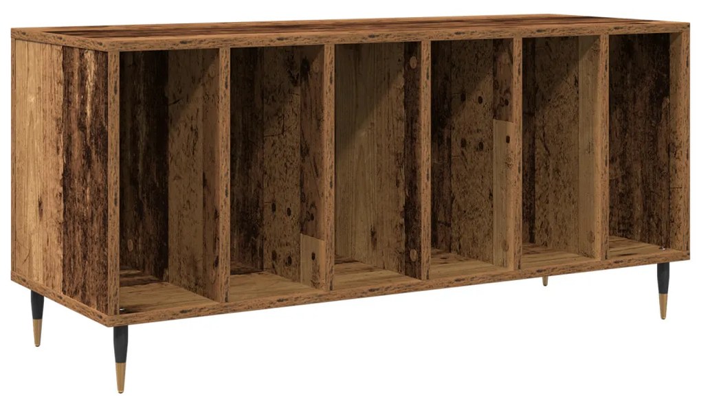 Rekeszes Szekrény Régi Fa 100x38x48 cm Műgyanta