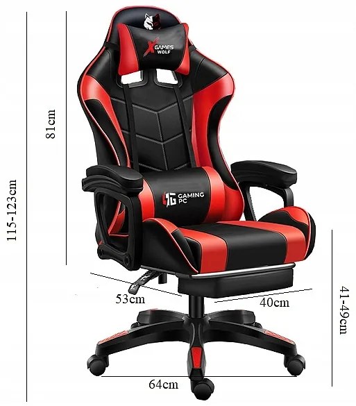 PreHouse GAMES WOLF játékszék fekete színben