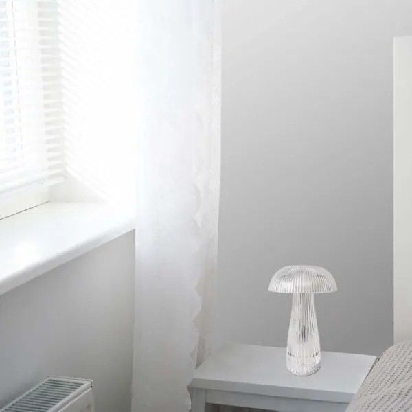 LED Dimmelhető tölthető asztali lámpa LED/1W/5V 3000-6000K 1800 mAh átlátszó