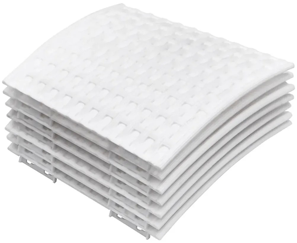 fehér műanyag karácsonyfatalp-takaró Ø56x23 cm