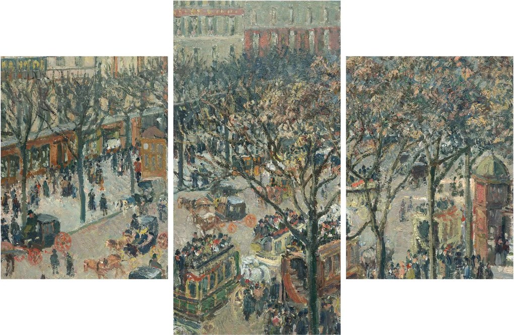 Kép - Camille Pissarro, Boulevard des Italiens, Morning, Sunlight, reprodukciók (90x60 cm)