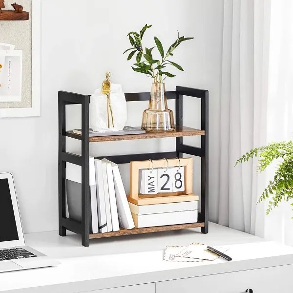 Tárolópolc MARGE barna/fekete