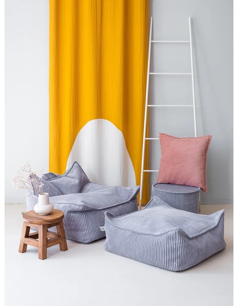 Kék kordbársony gyerek babzsákfotel Chair – Wigiwama