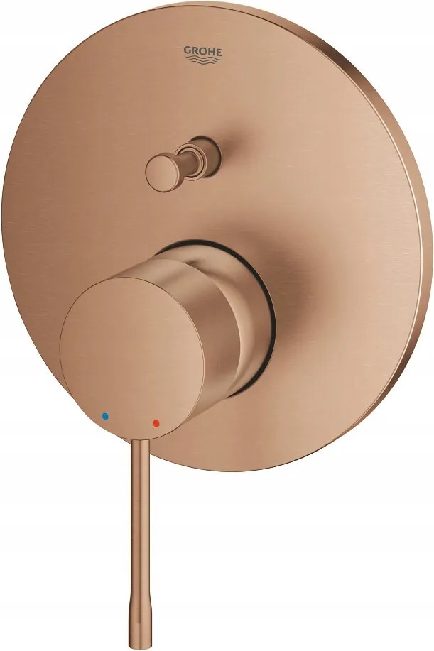 Essence egykaros csaptelep két vízkimenet működtetéséhez, brushed warm su