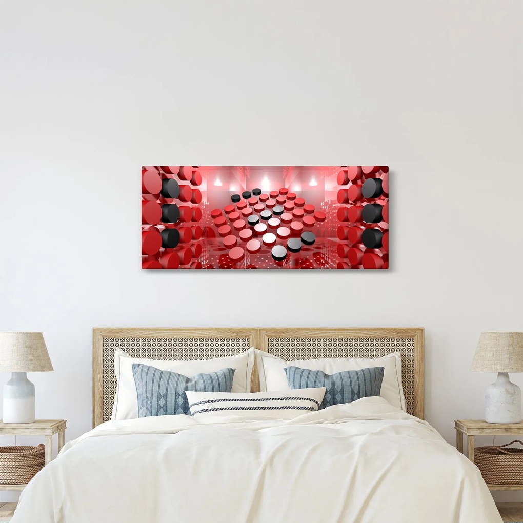 A gomb absztrakció képe (120x50 cm)