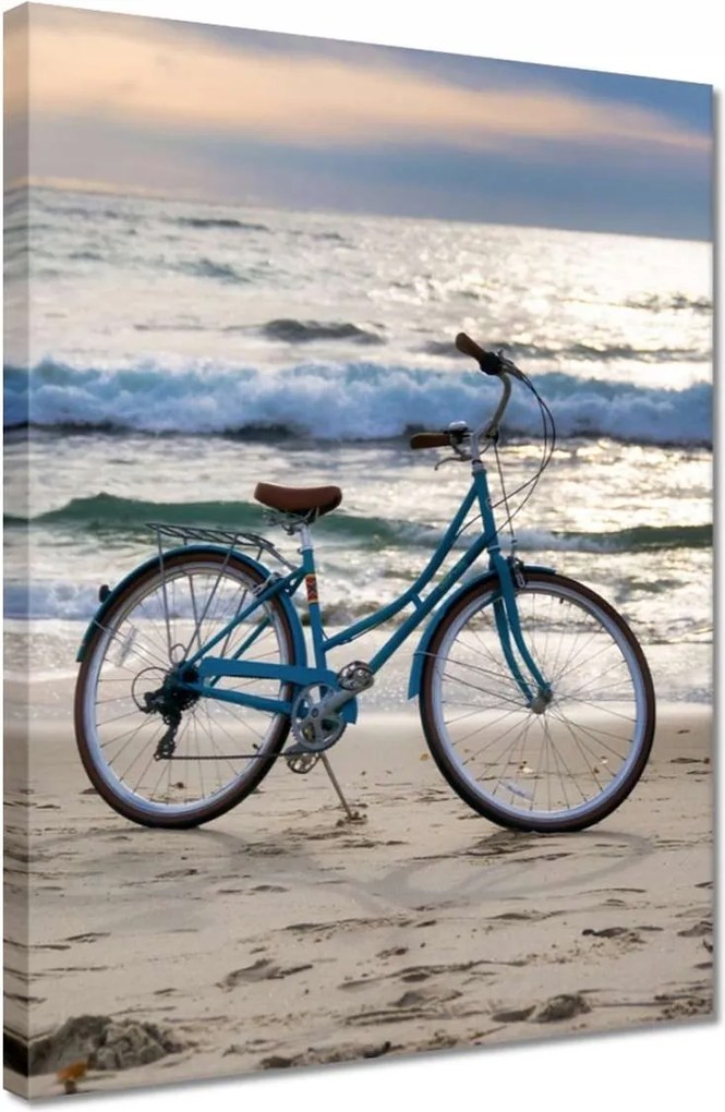 Vászonkép 30x40 Kerékpár a tengerparton